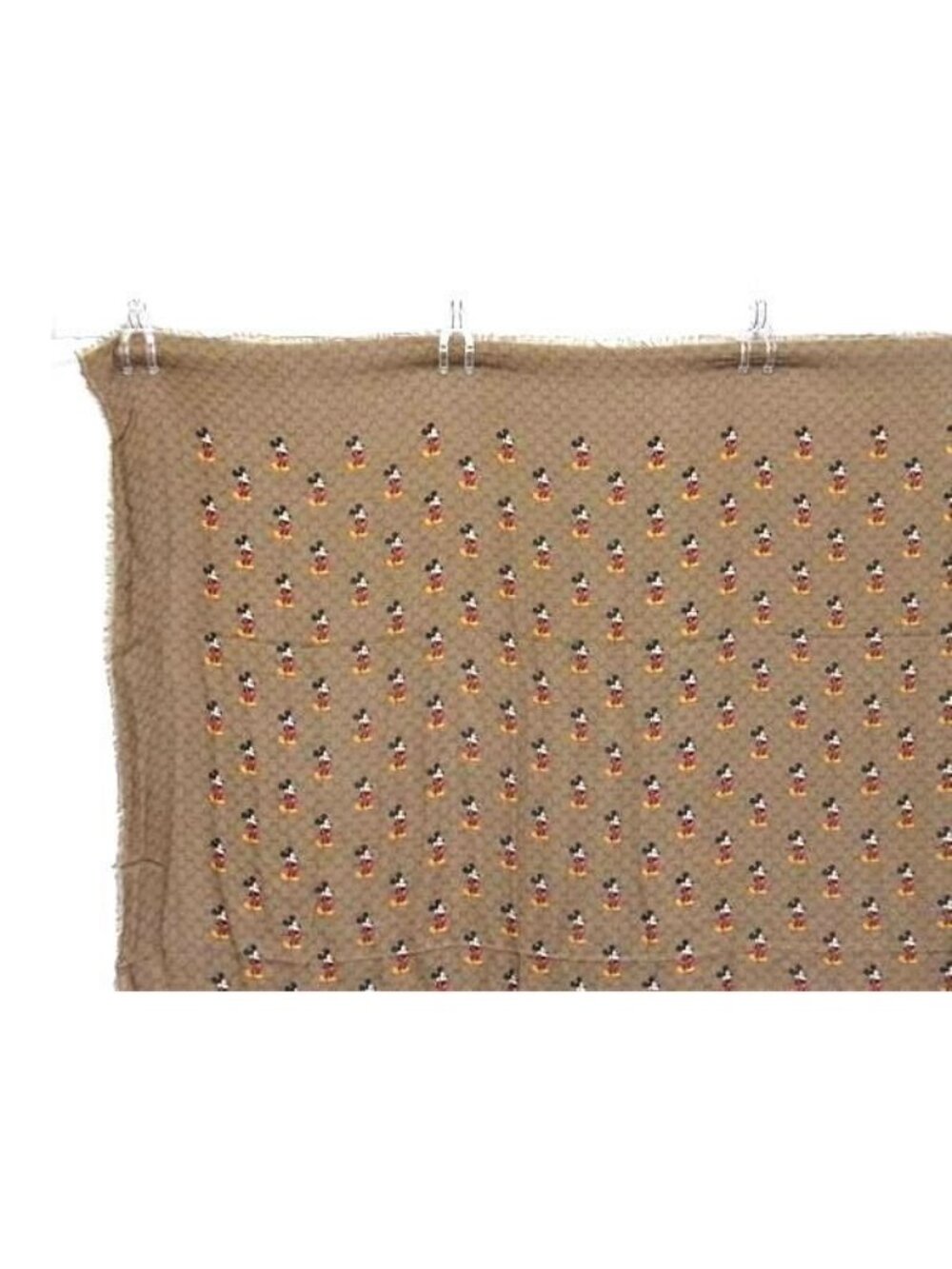 ★SOLD★ Gucci Disney Collaboration Mickey Mouse Micro GG Rayon Silk Shawl Brown - Picture 3 of 7